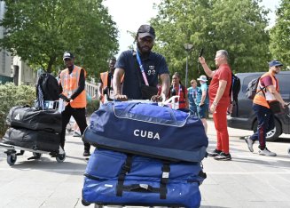 La délégation cubaine au Village olympique