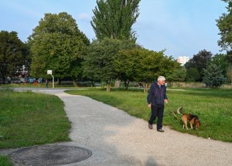 Scène de vie au parc Cachin