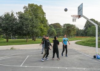 Scène de vie au parc Cachin
