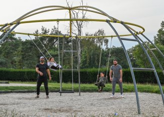 Scène de vie au parc Cachin