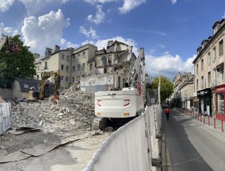 immeuble en destruction