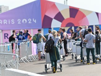 Arrivée des athlètes au Village olympique