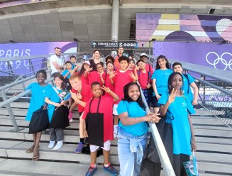 20 enfants des centres de loisirs au stade de France