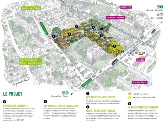 Plan légendé Lafargue-Parmentier