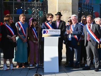 Rassemblement à Saint-Denis