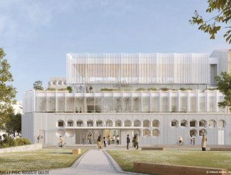Perspective de la future médiathèque