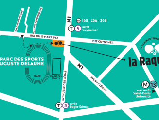 plan acces à la Raquette