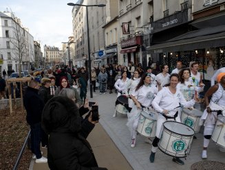 Inauguration rue Gabriel-Péri Saint-Denis