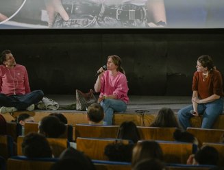 David Bertrand, directeur de casting ; Emma Javaux, productrice ; Mélisa Godet, réalisatrice 