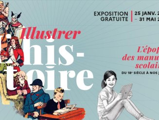 Affiche de l'exposition Illustrer l'histoire aux archives nationales de Pierrefitte