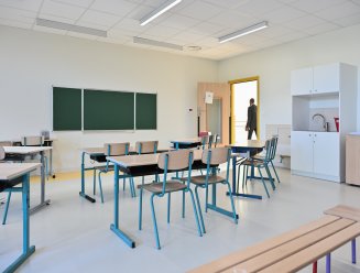 Une des nouvelles salles de classe.