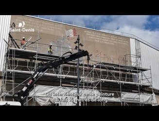 Restauration de la fresque du barrage