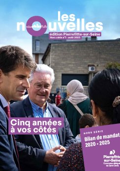 Une du bilan de mandat Pierrefitte