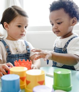 Deux enfants en train de jouer