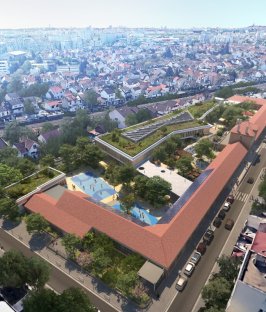 vue aérienne du projet
