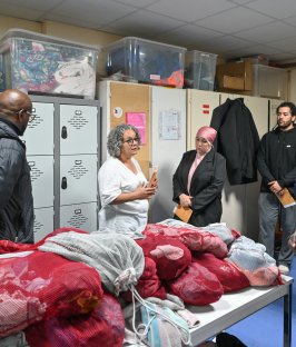 Visite de la Maison de la solidarité